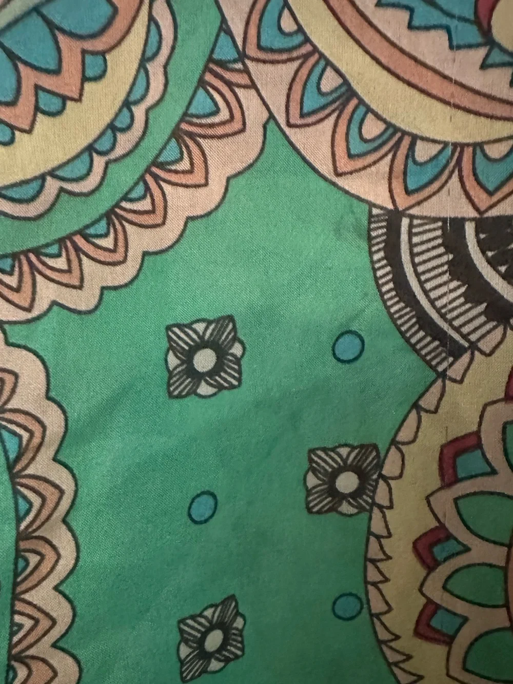 Johnny Was Silk Printed Tunic Top Size M - Picture 8 of 9